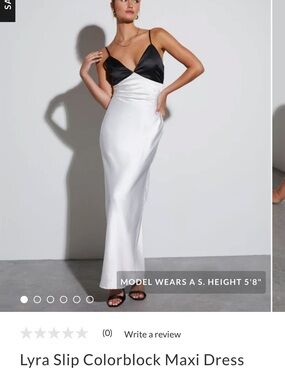 Vici Lyra Slip Colorblock Maxi Dress - Black & White